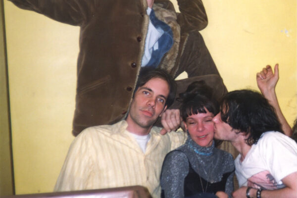 jeff-buckley-and-drugstore-on tour-1 Daron and Mike from Drugstore and Jeff Buckley kissing Isabel backstage